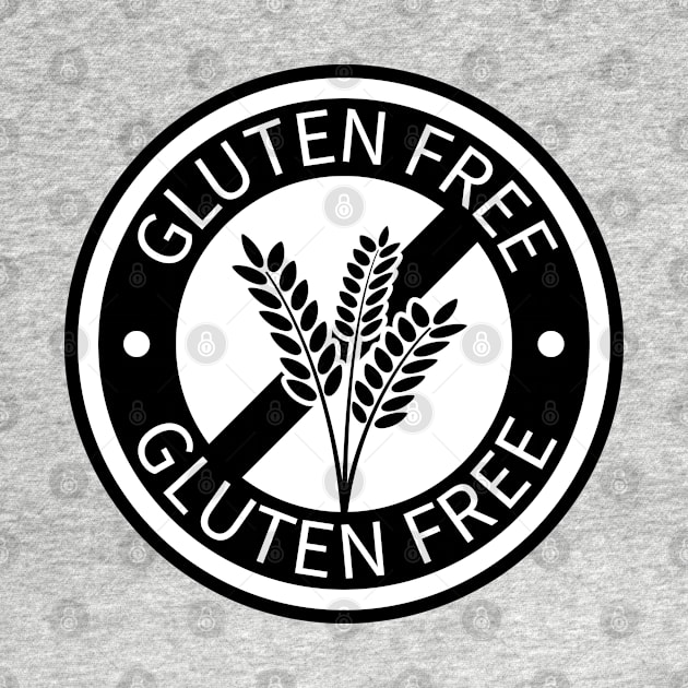 Black circle gluten free logo by Gluten Free Traveller